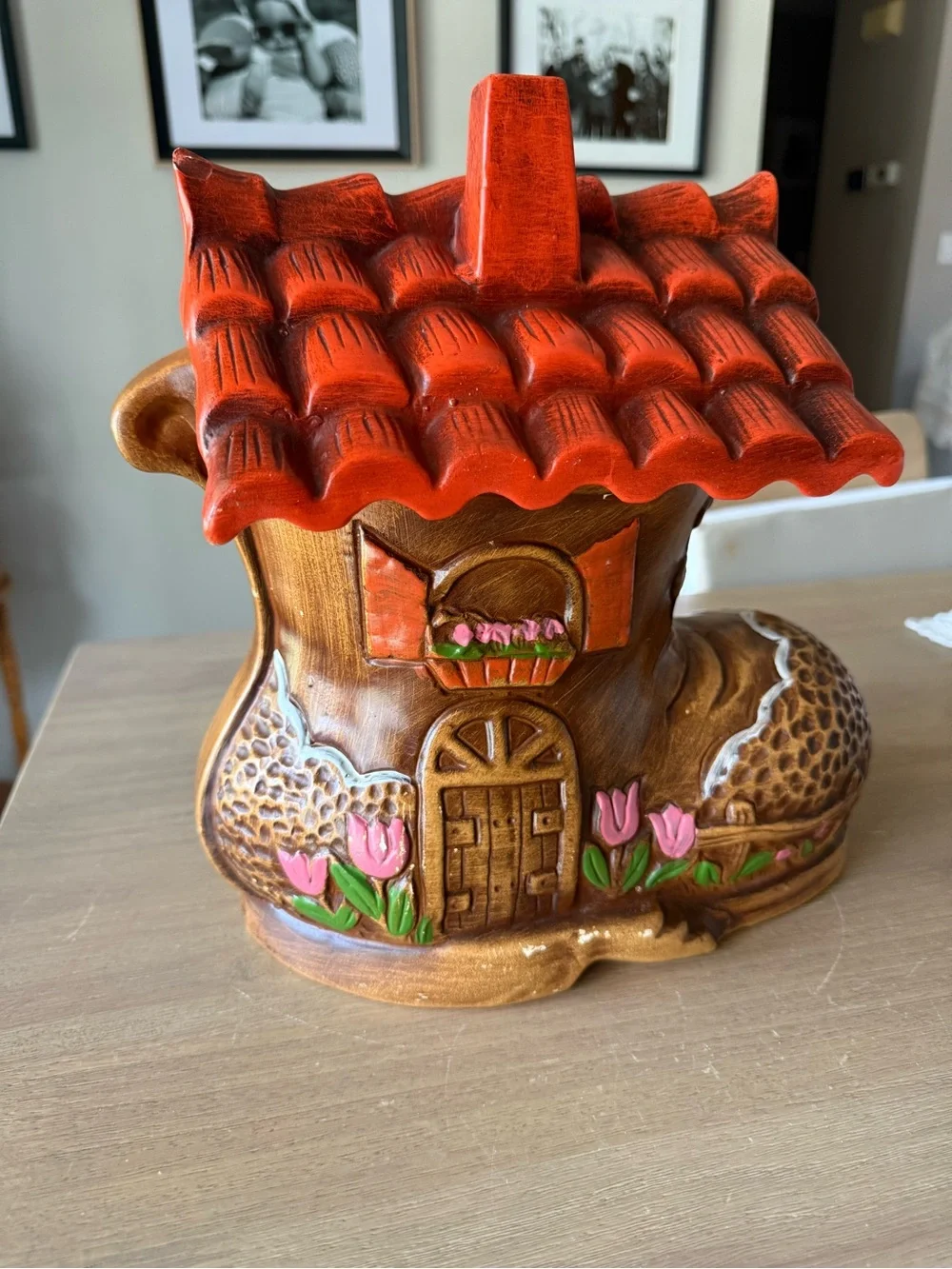 VINTAGE Cookie Jar Doranne of California Shoe Made in USA 1970's Nostalgia!